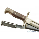 1899 Dated Krag Bayonet & Steel Scabbard  W/ Late M1899 Belt Attchment