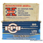 Shooter Lot of .38 S&W Ammo 100rnds