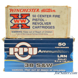 Shooter Lot of .38 S&W Ammo 100rnds