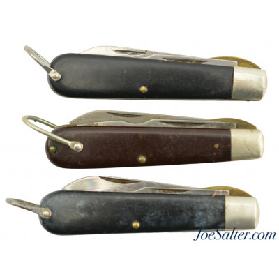 Vintage Camillus Electrician's Knives Lot of 3