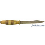 Handmade Hunting Knife by N. Dill Bowie w/ Bone handle