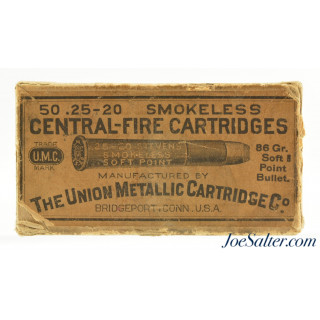 Full Box UMC 25-20 Single Shot Smokeless Ammo 86 Grain Soft Pt. Bullets