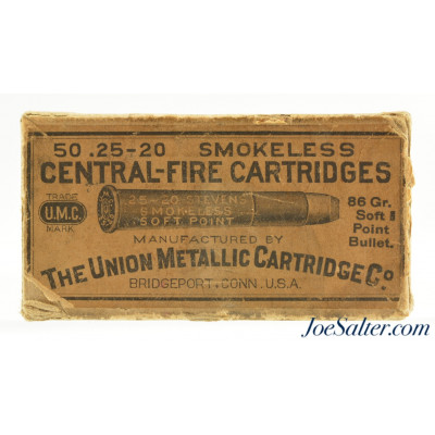 Full Box UMC 25-20 Single Shot Smokeless Ammo 86 Grain Soft Pt. Bullets