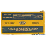 Dominion 43 Mauser Ammo Full Box 20 Rounds Model 71