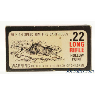 Gambles Stores Hiawatha 22 LR Ammo Full 1970's Wild Game Issue Rabbit 
