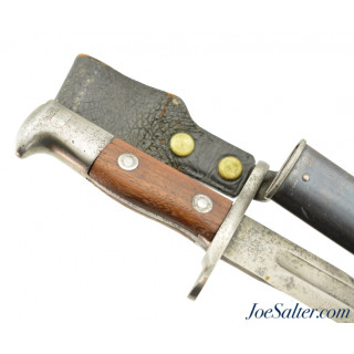 Scarce U.S. Cadet Bayonet 1900 Krag West Point Hoffman's Belt Attachment 