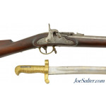  Very Rare Civil War Merrill Breech-Loading Rifle with Original Bayonet 1 of 770