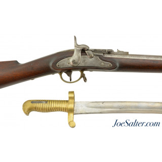  Very Rare Civil War Merrill Breech-Loading Rifle with Original Bayonet 1 of 770