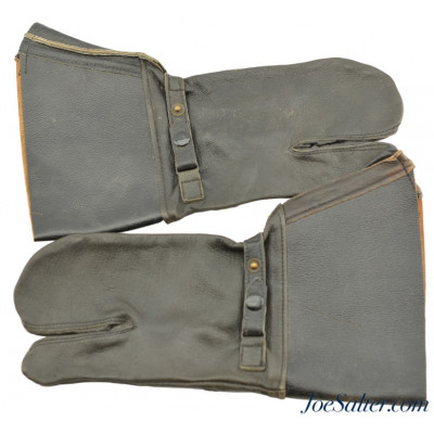 WWII Swedish Leather Sniper Gloves