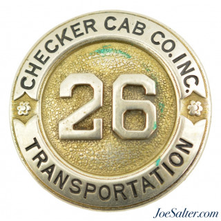 Vintage Checker Cab Co. Inc. Transportation Badge