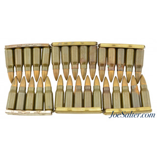 Original WWII German 7.92x33mm KURZ on Stripper-clips 30rnds