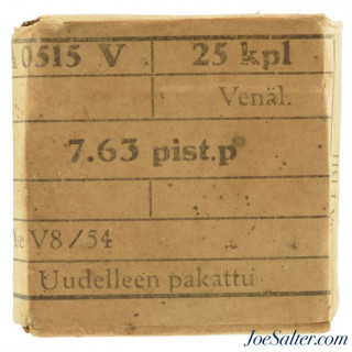 Finnish Repacked Russian 7.63mm Mauser Pistol 25rnds