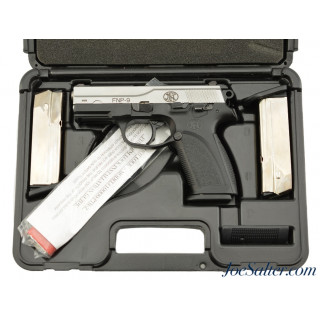 Boxed FNH USA Model FNP-9 Stainless Semi-Auto 9mm Pistol 3 Mags 16 Rds 