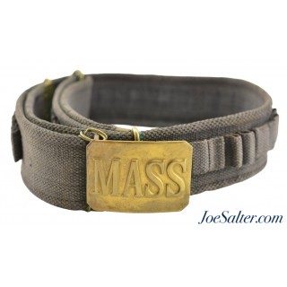 US Mills Model 1894 Mounted Cartridge Belt MASS.