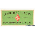  French 22 Short Ammo Cartoucherie Francaise Early Issue Foreign Cartridge