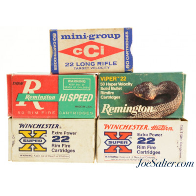 Vintage Group of 22LR Ammunition