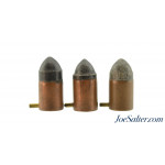 Belgian 12mm Pinfire Short Cartridges Fusnot Bruxelles Dits St. Gilles 3 Rounds