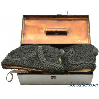 Two Kings Royal Rifle Corps Officers Astrakhan Busby Hats W/Case