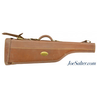Antique Leather Leg of Mutton .22 Take-down Gun Case 
