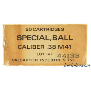 Canadian Valcartier Ball .38 Special M41 Ammo 1968 50 Rnds