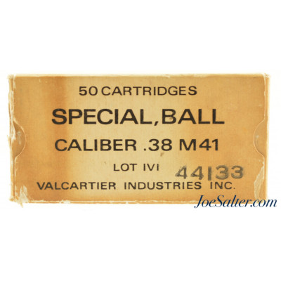 Canadian Valcartier Ball .38 Special M41 Ammo 1968 50 Rnds