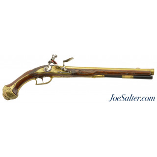 Early 18th Century Brass Barreled Pistol by Demraht of Essen