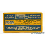Crisp C-I-L Dominion 25 Auto Ammo 1946 Factory Reference Box
