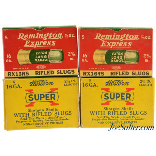 16ga. Rifled Slugs Remington/Western 20rnds