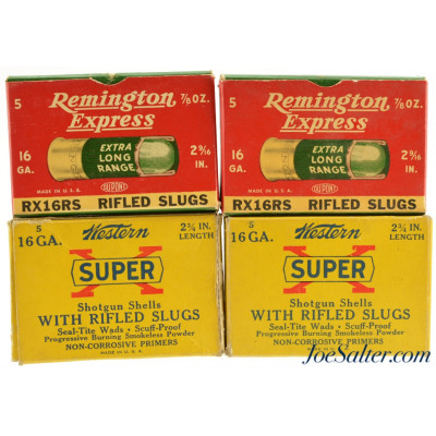 16ga. Rifled Slugs Remington/Western 20rnds